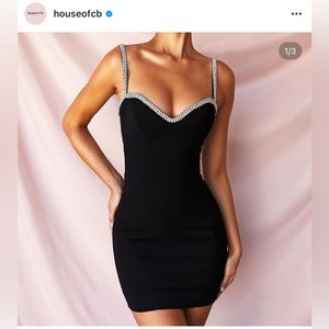House of CB mini black dress